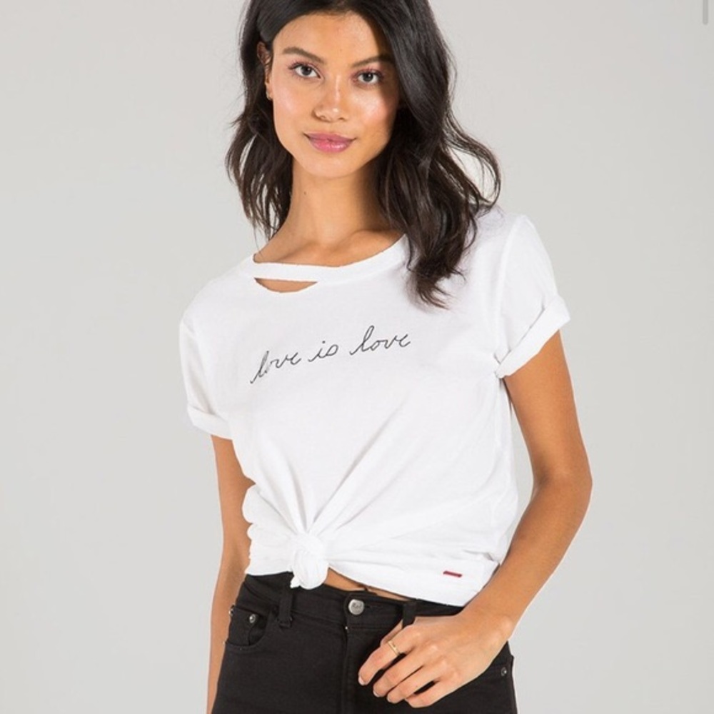 n:Philanthropy Love is Love Embroidered SS Tee